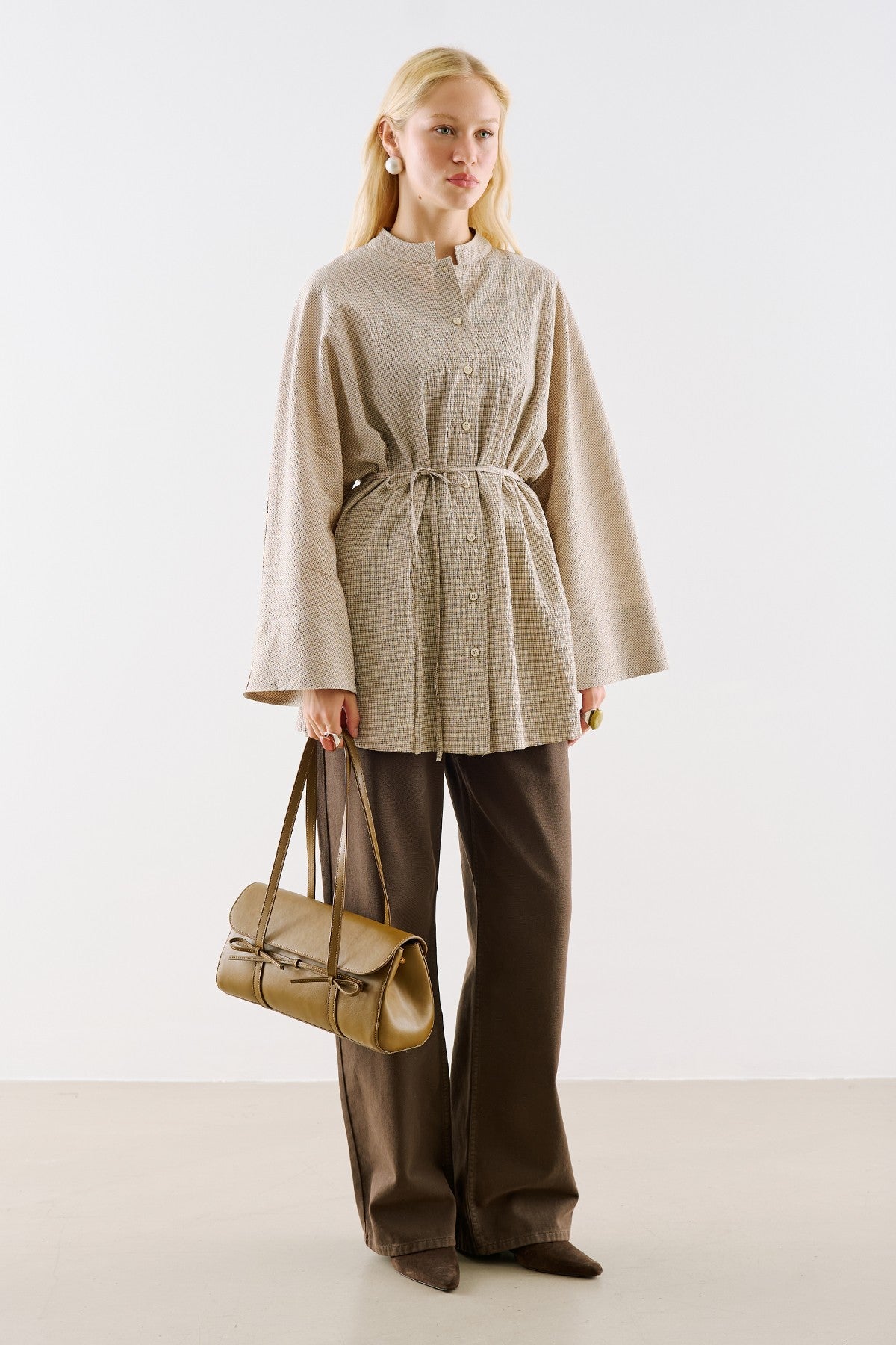 Misty Flap Shoulder Bag Olive Green