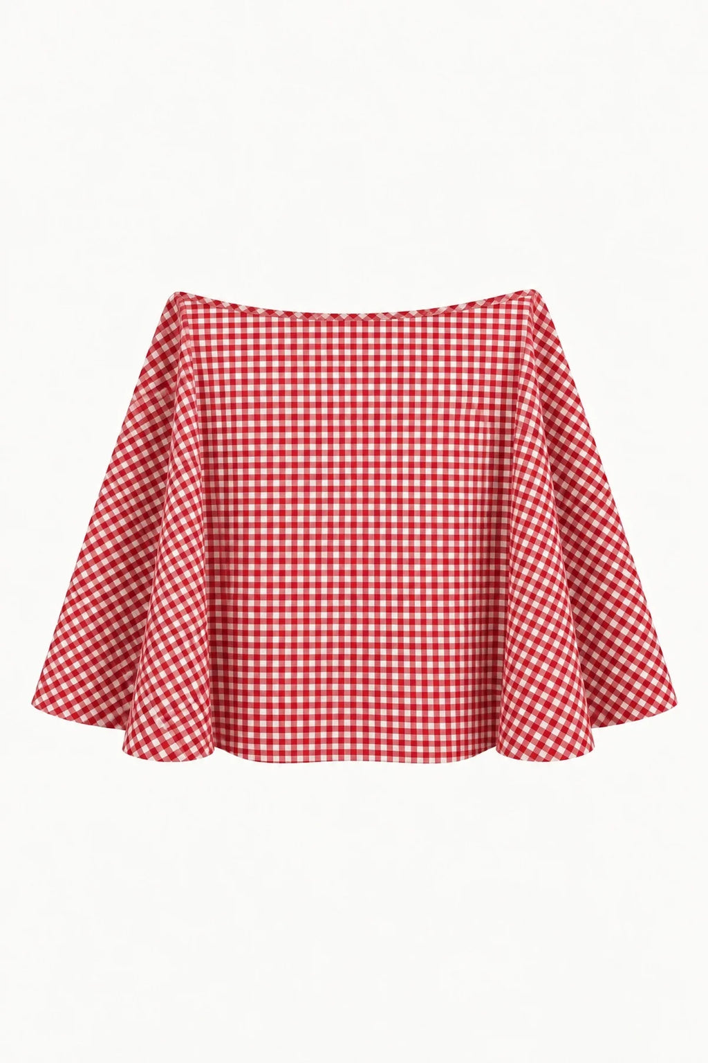Plaid Waist Accessory Red