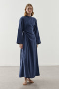 Asymmetrical Modal Dress Navy