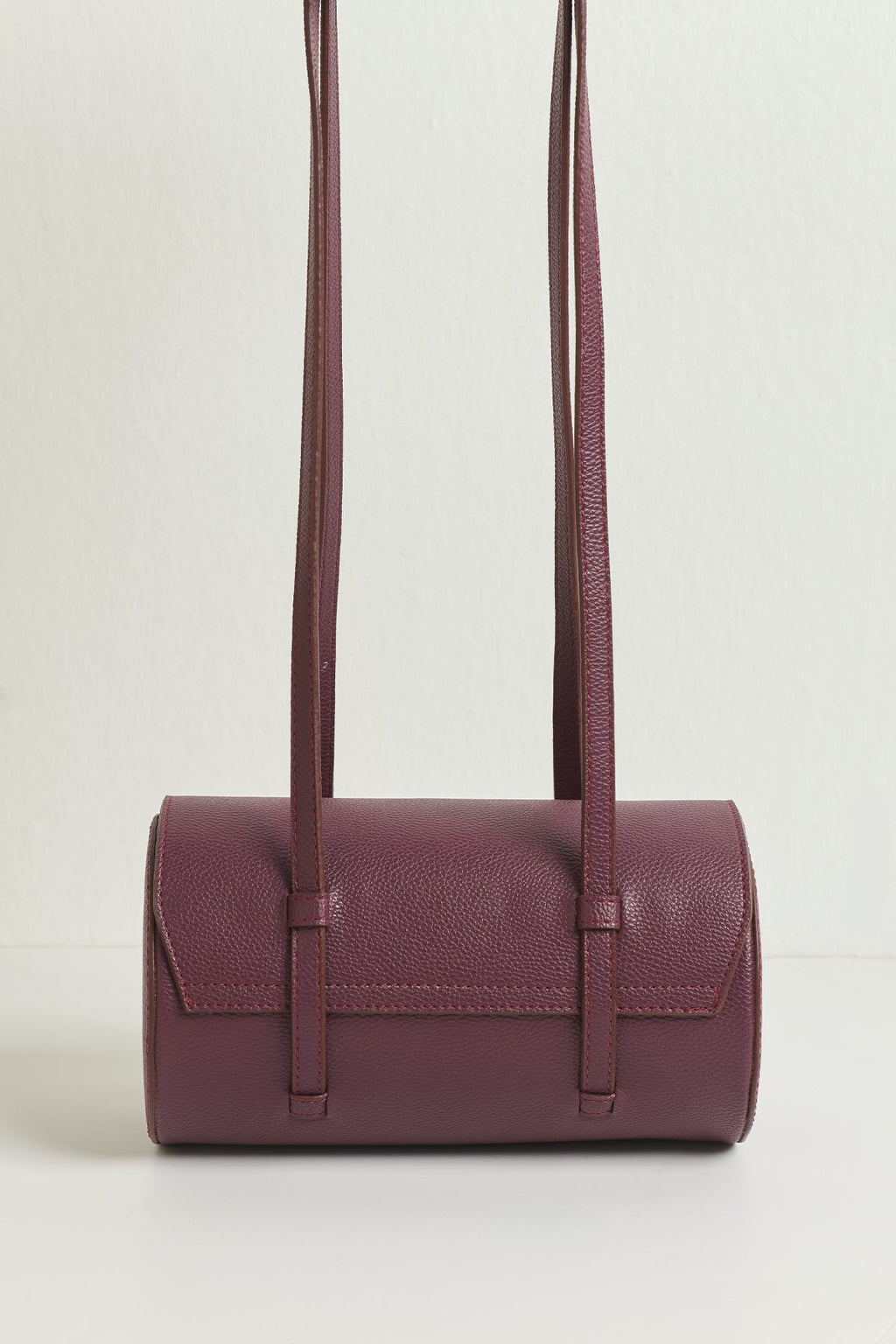 Sansy Cylinder Shoulder Bag Plum