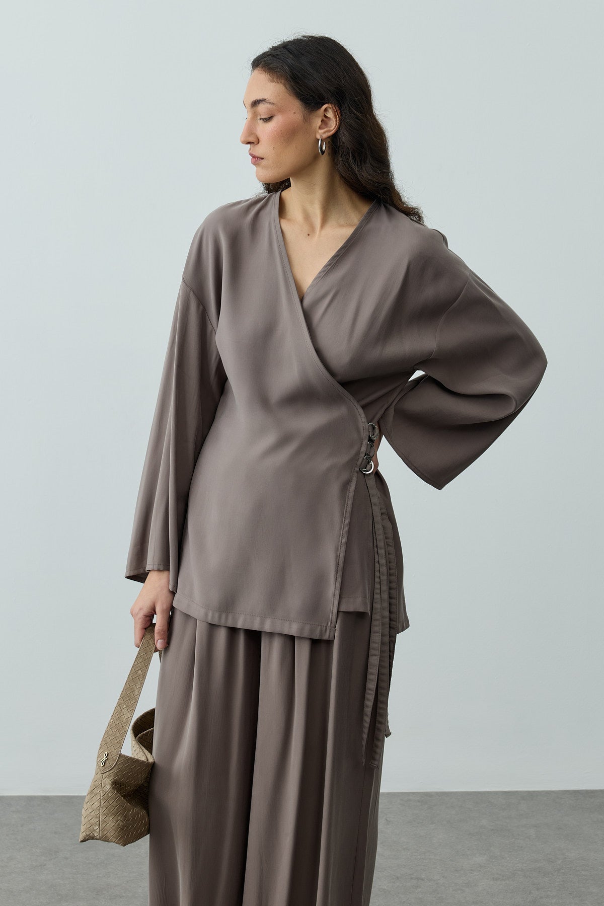 Tencel Kimono Mink Set