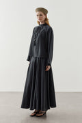 طقم تنورة غوديه مودال أسود