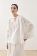 Tencel Cape Shirt White