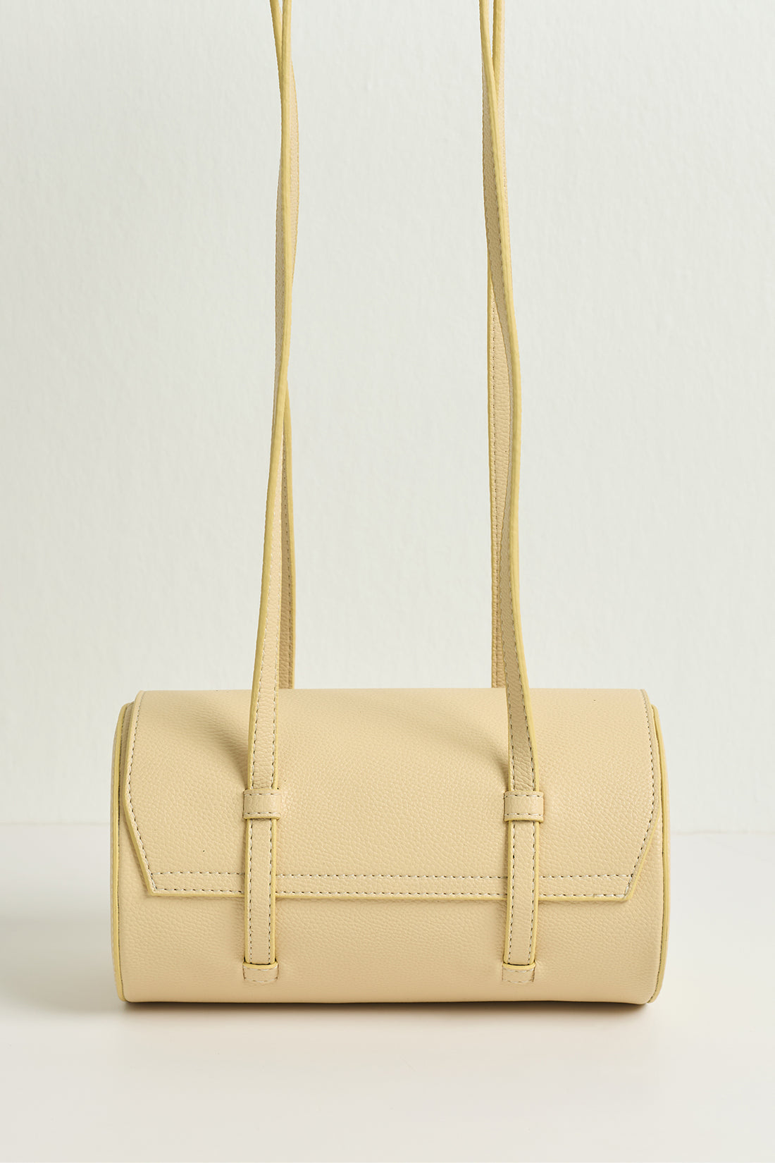 Sansy Cylinder Shoulder Bag Butter Yellow