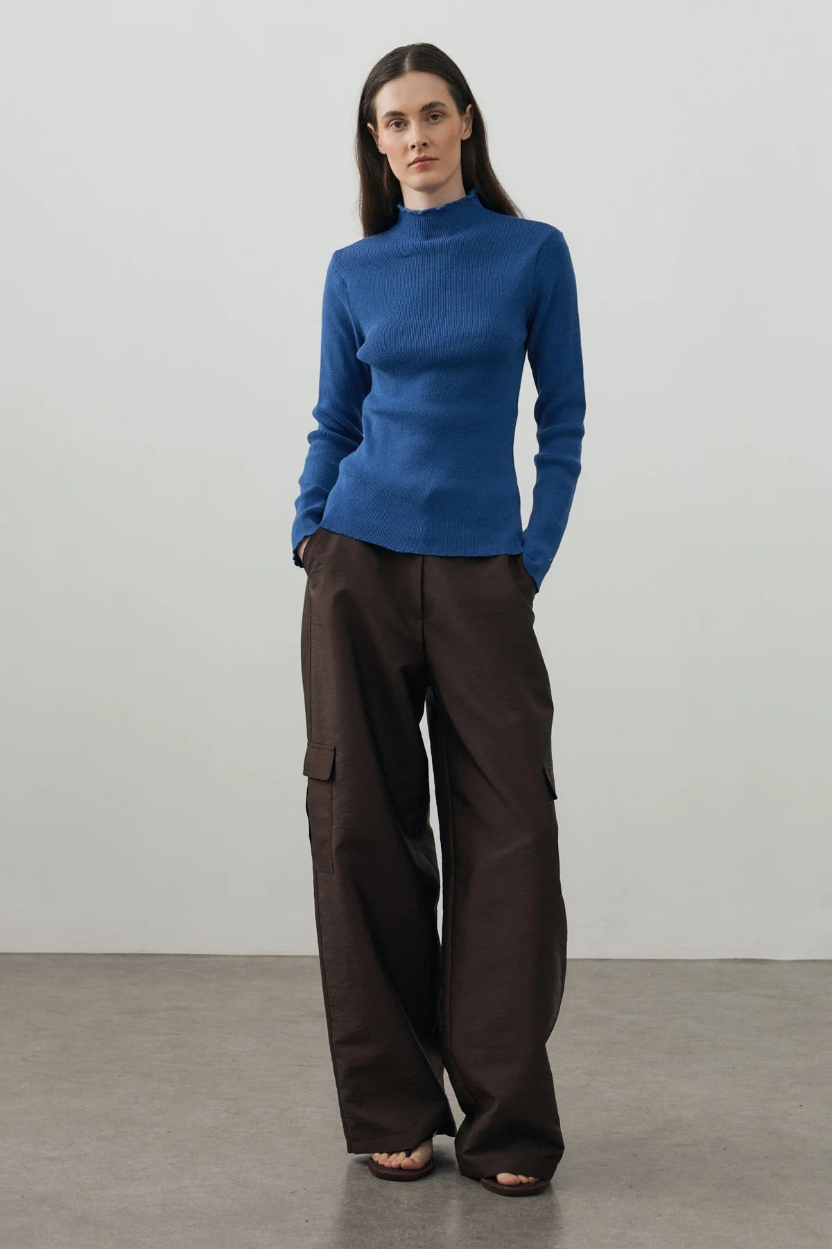 Fine-Ribbed Cotton Knit Bodysuit