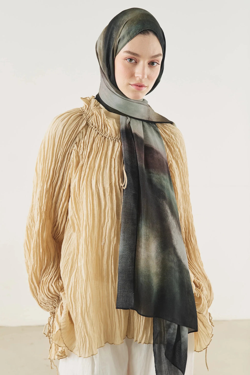Pure Flow Soft Viscose Shawl Black