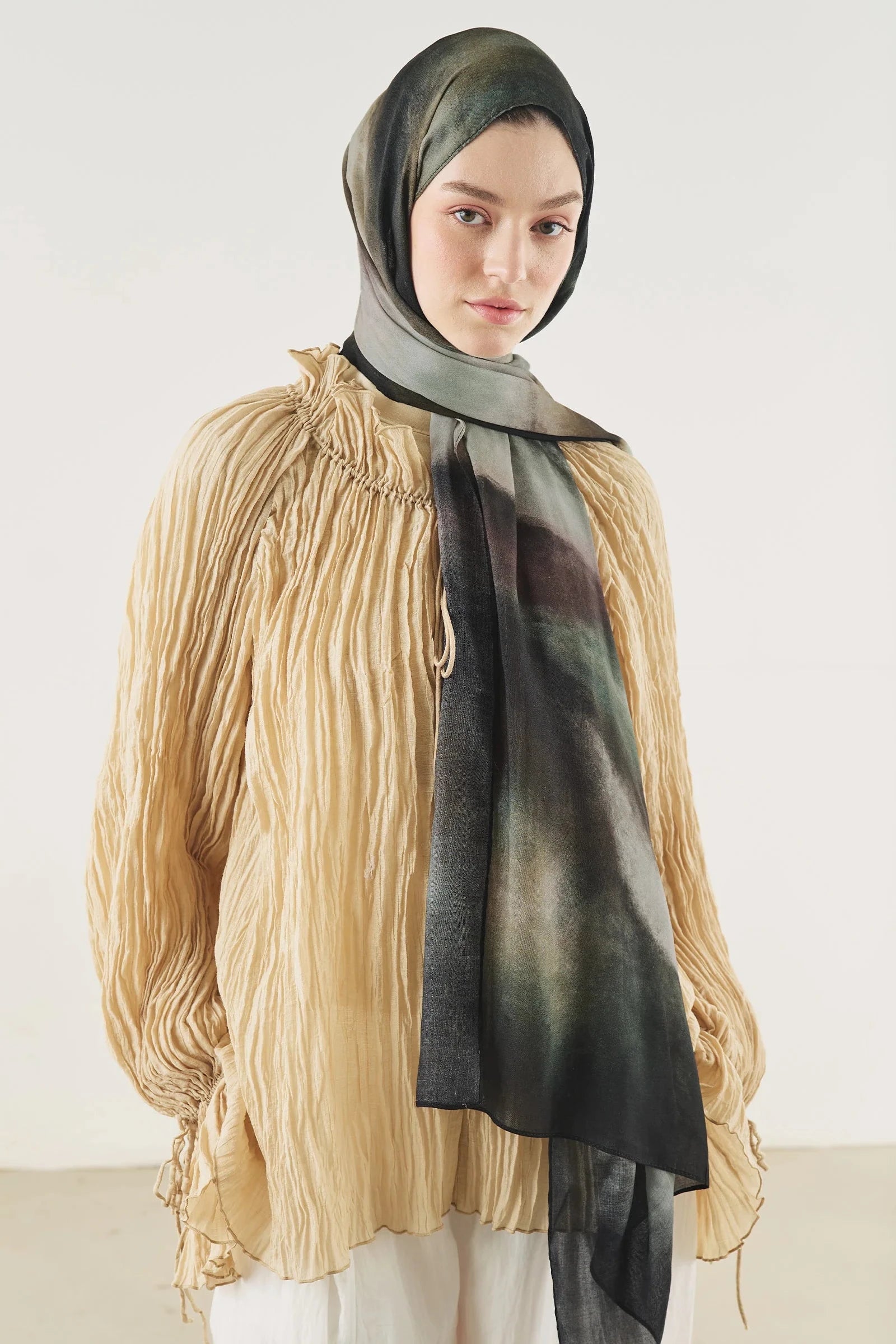 Pure Flow Soft Viscose Shawl Black