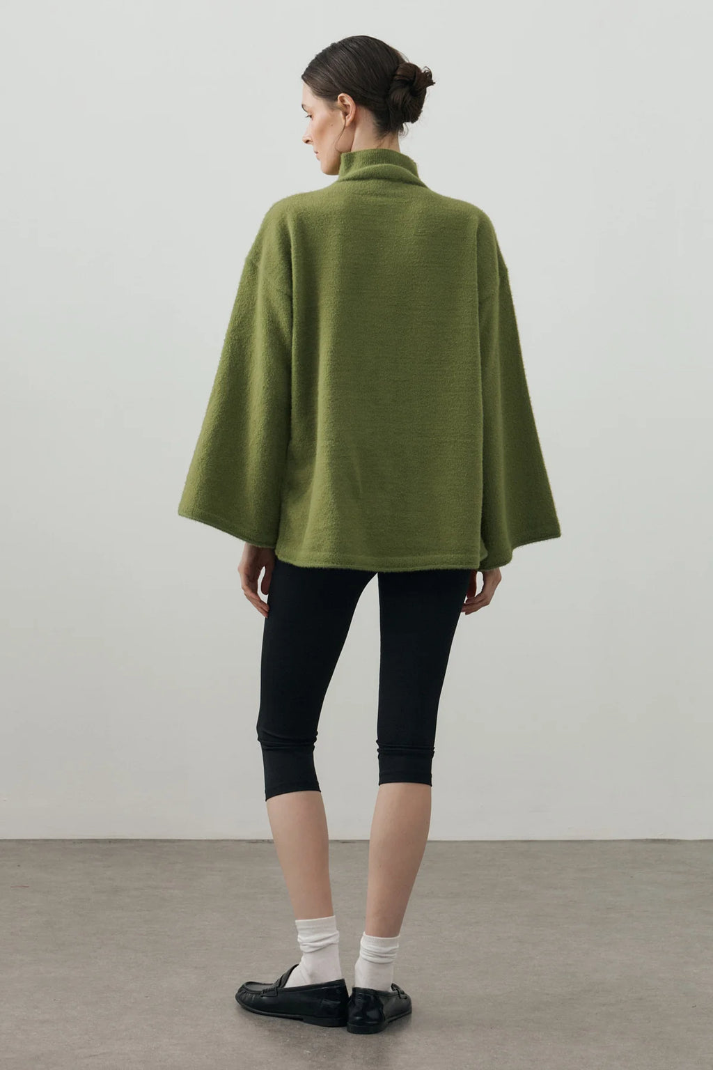Multi-Button Soft Cardigan Moss
