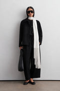 Tassel-Detail Scarf White