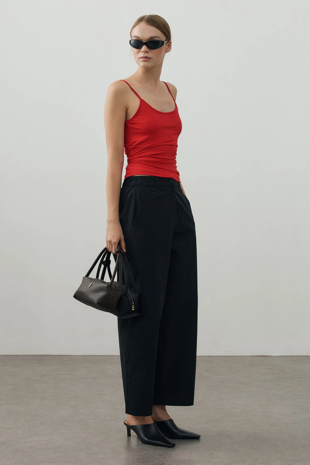 Chino-Style Pants Black