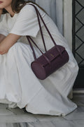 Sansy Cylinder Shoulder Bag Plum
