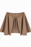Plaid Waist Accessory Khaki