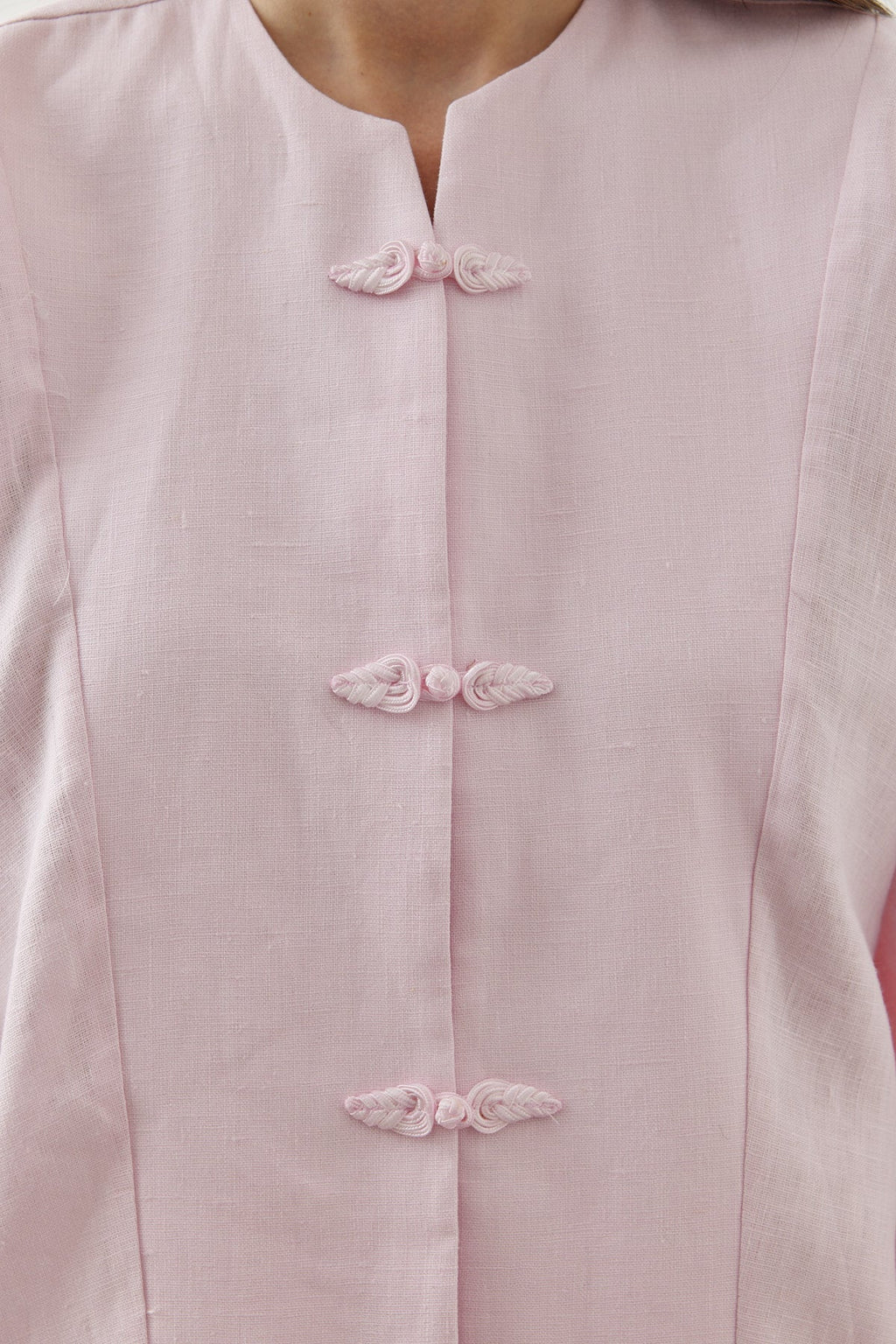 Linen Chino Buttoned Shirt Jacket
