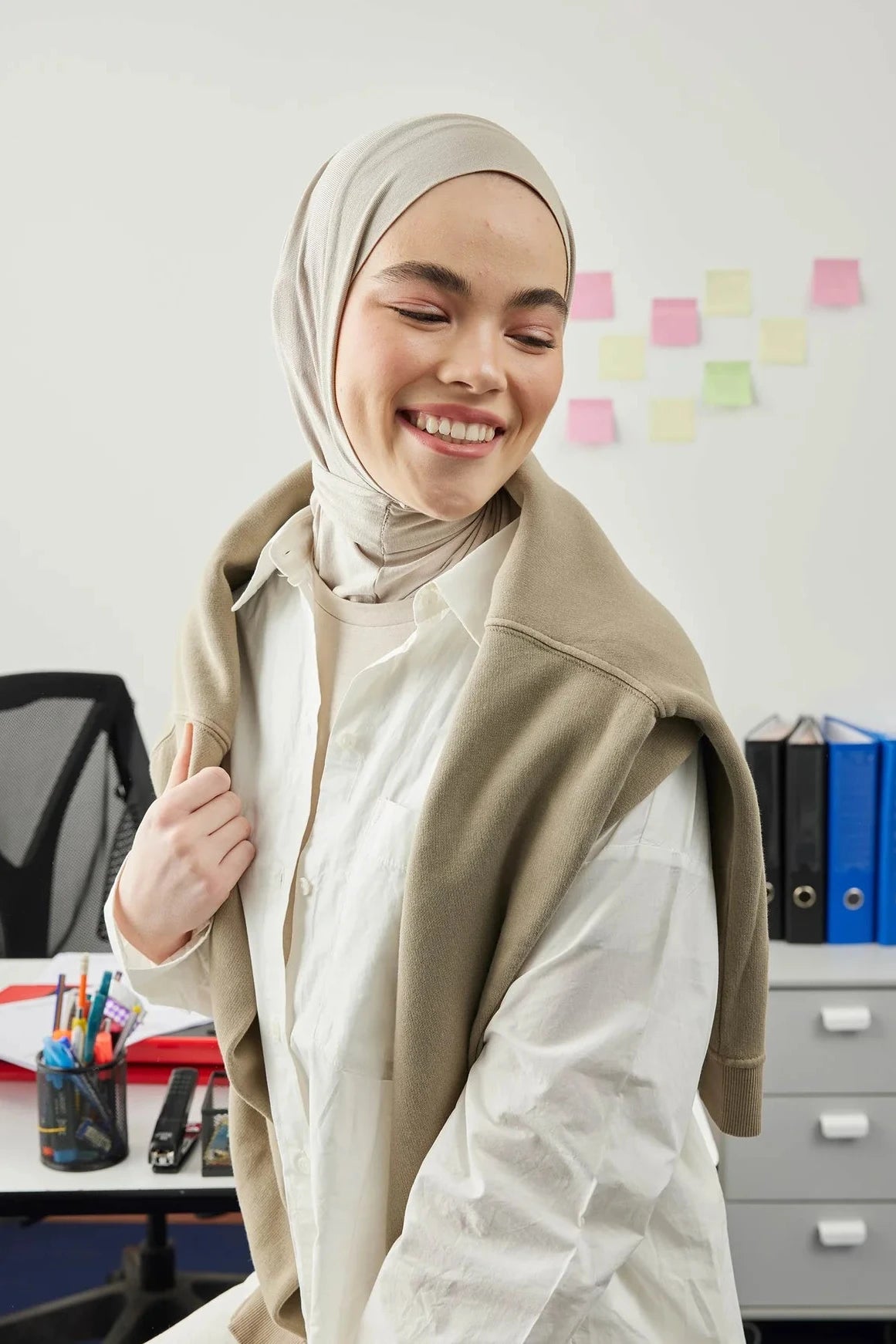 Athletic Hijab Stone