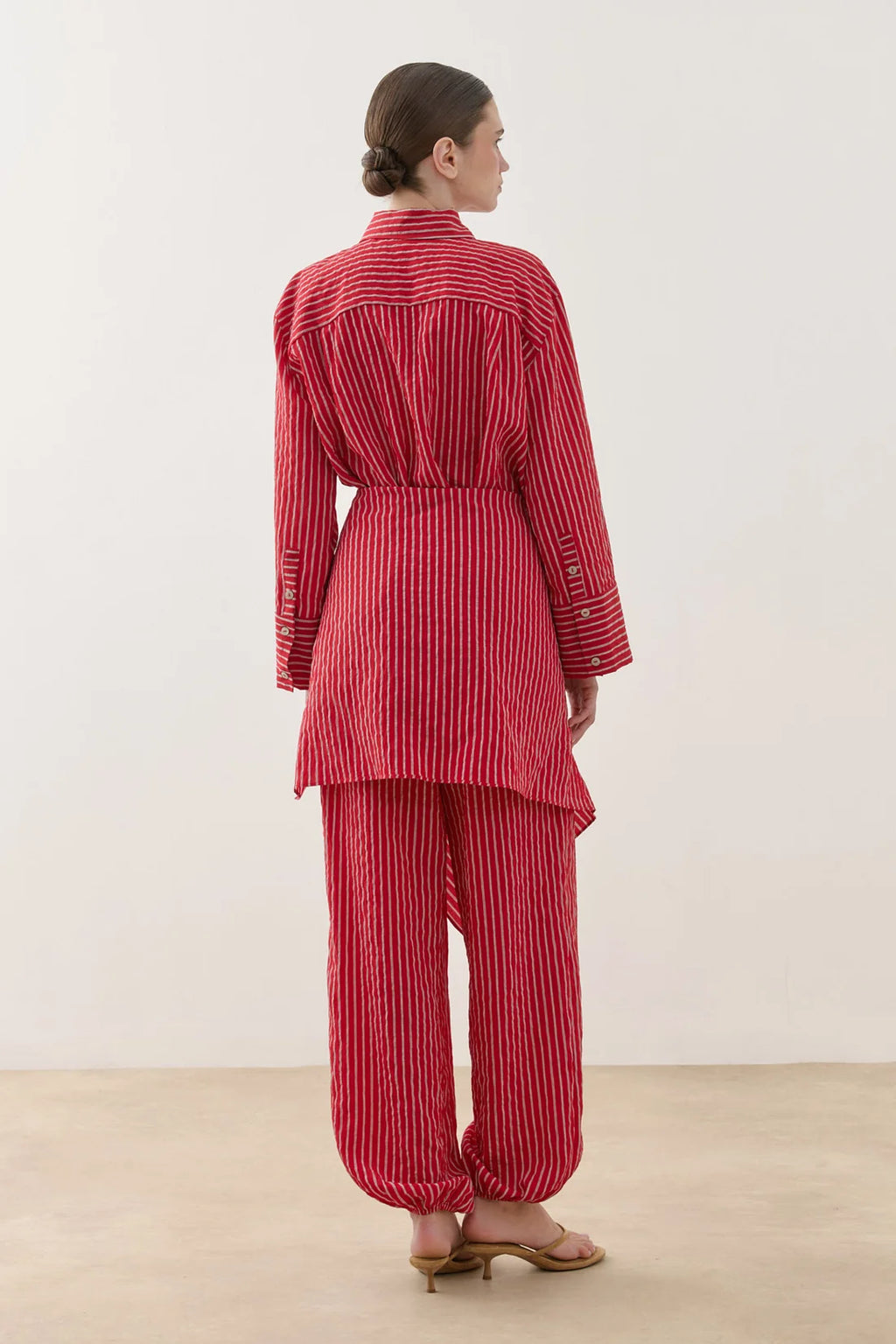 Removable Panel Shirt Set Red