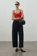 Chino-Style Pants Black