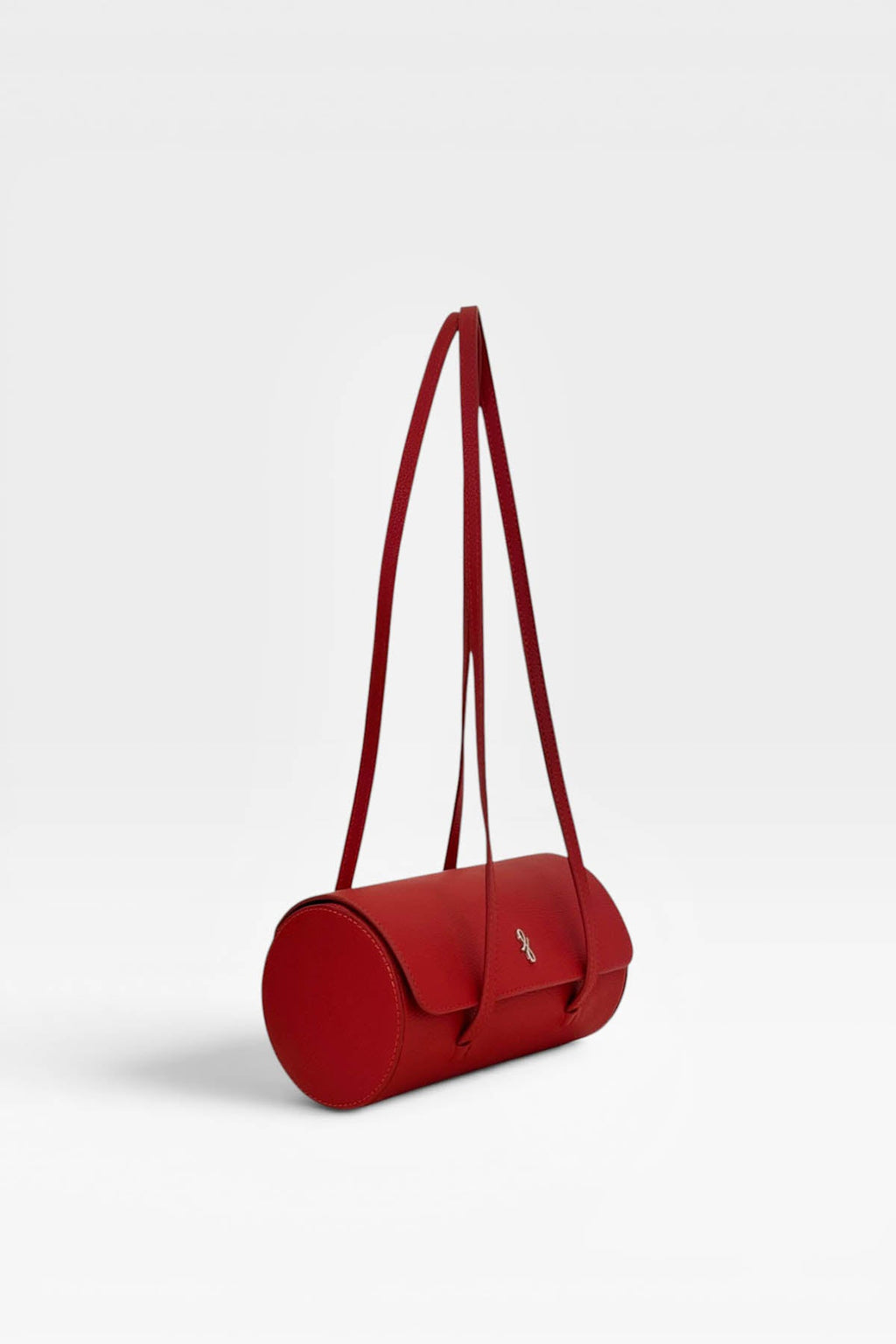 Sansy Cylinder Shoulder Bag Red