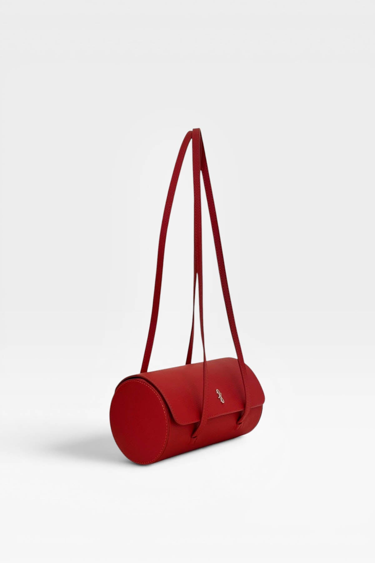 Sansy Cylinder Shoulder Bag Red