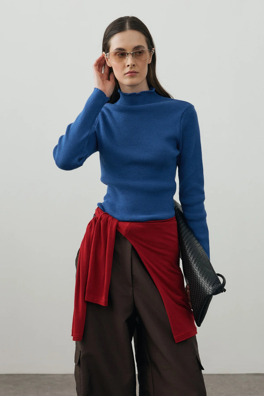 Fine-Ribbed Cotton Knit Bodysuit