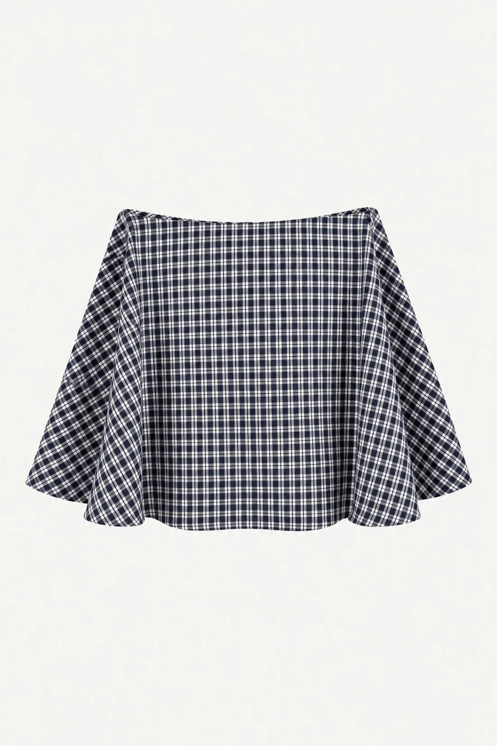Plaid Waist Accessory Navy