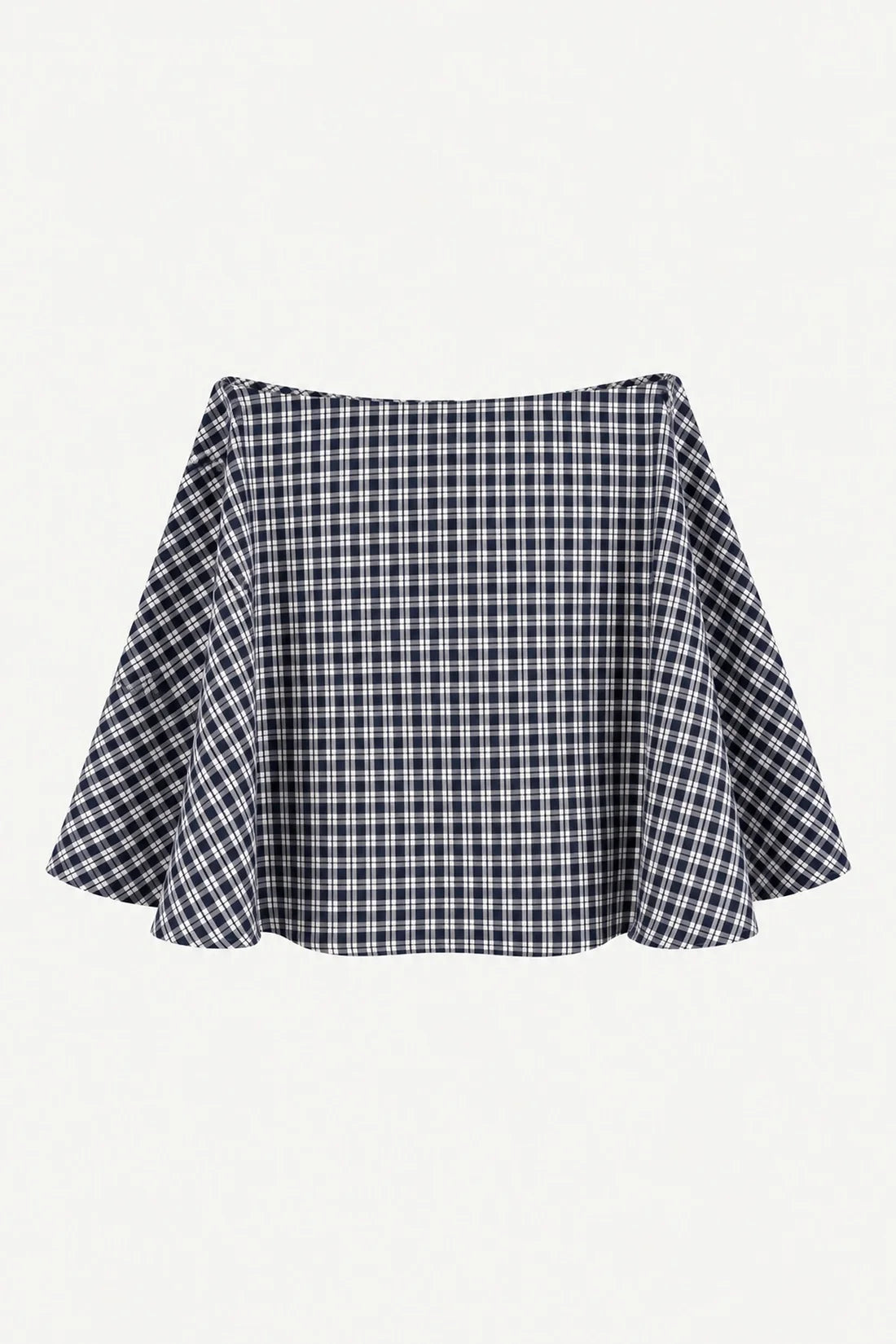 Plaid Waist Accessory Navy