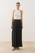 Wrap-Style Pants Black