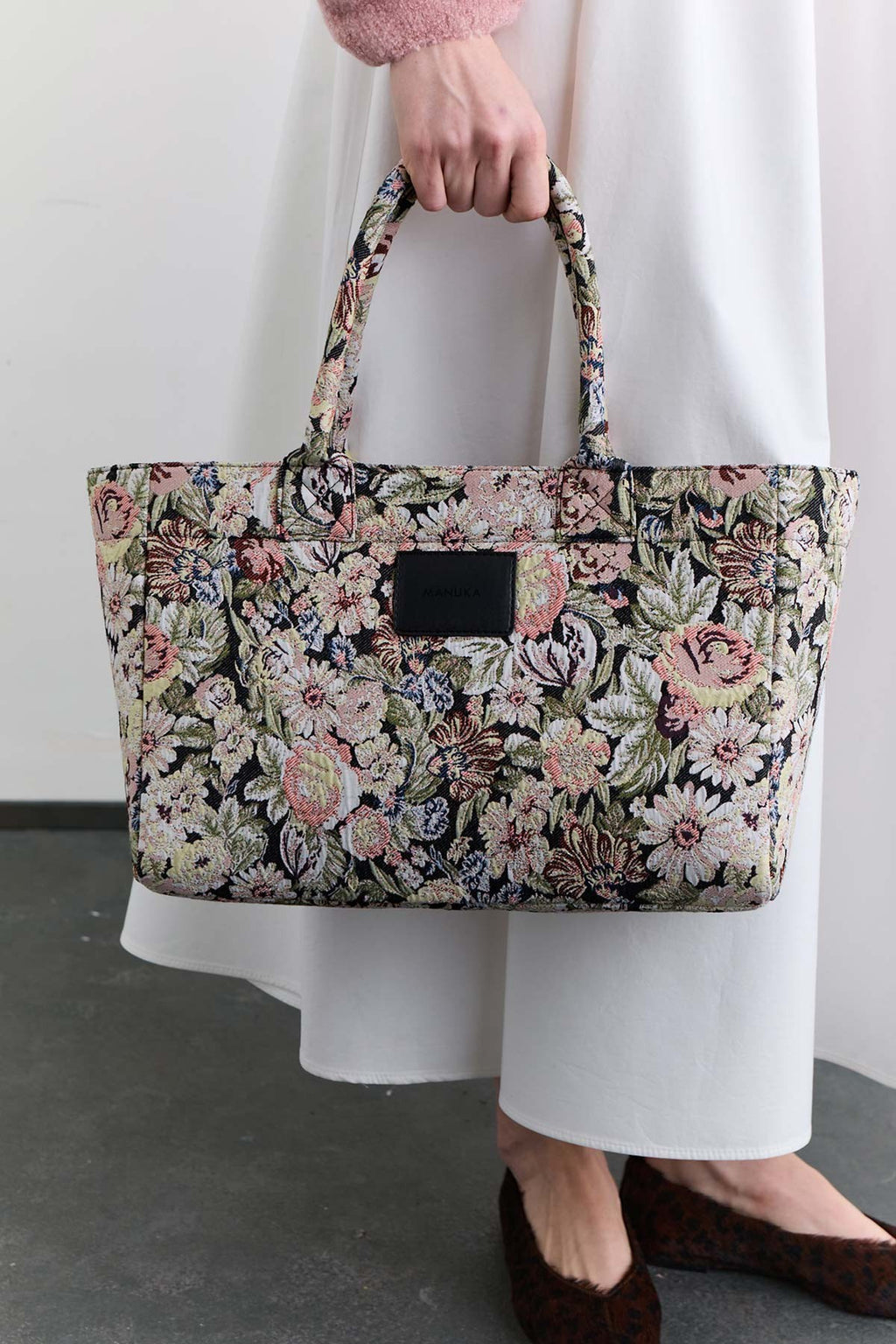 Jacquard Pattern Tote Bag