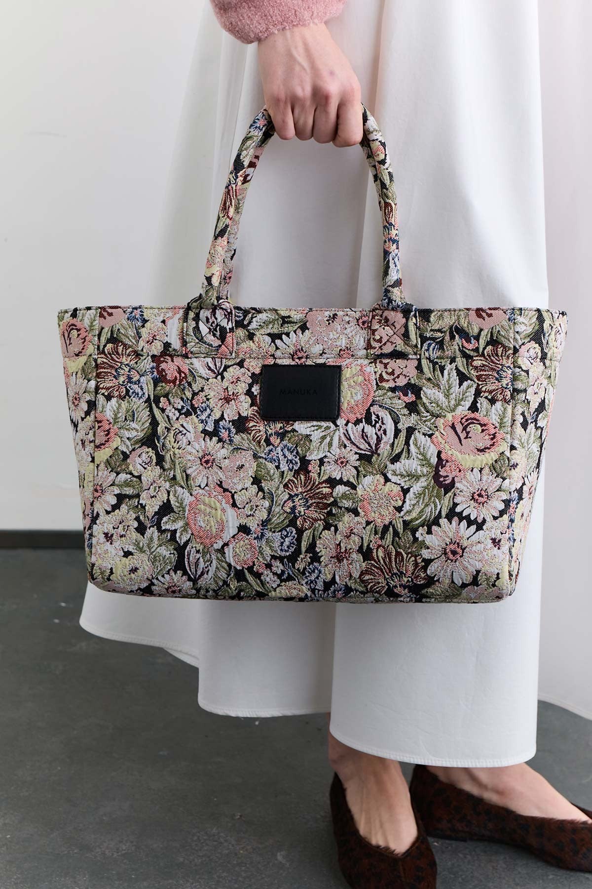Jacquard Pattern Tote Bag