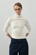Soft Turtleneck Bodysuit Offwhite