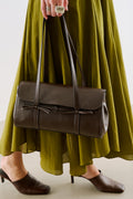Misty Flap Shoulder Bag Brown