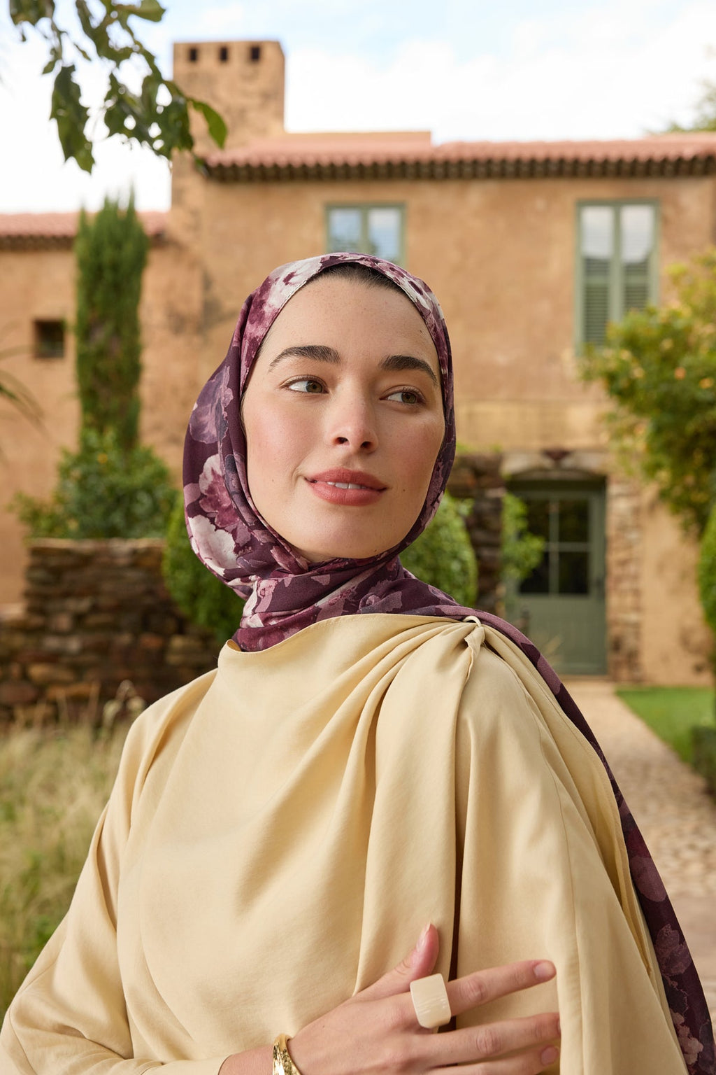 Deluxe Summer Flow Shawl Plum
