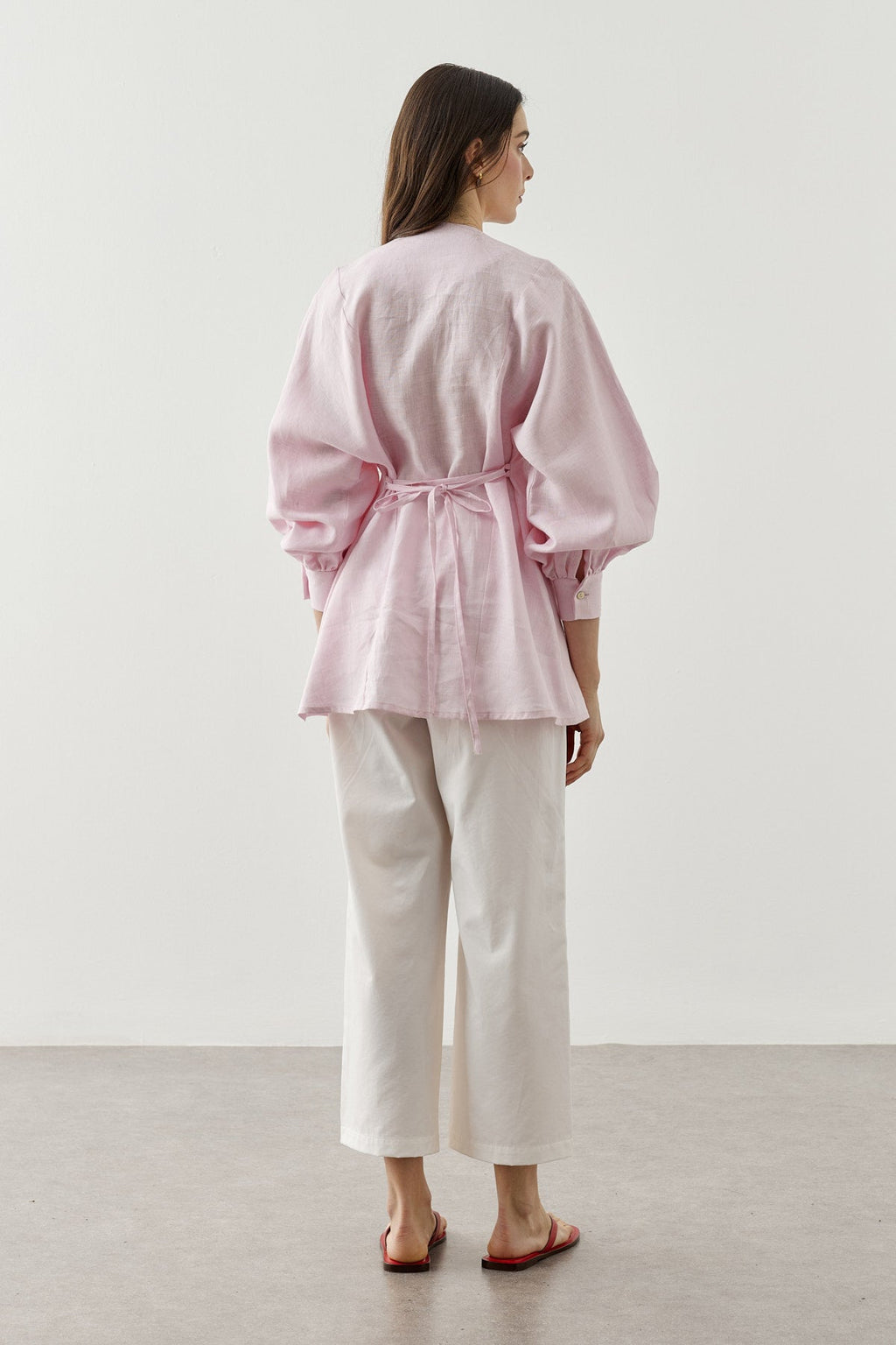 Linen Chino Buttoned Shirt Jacket
