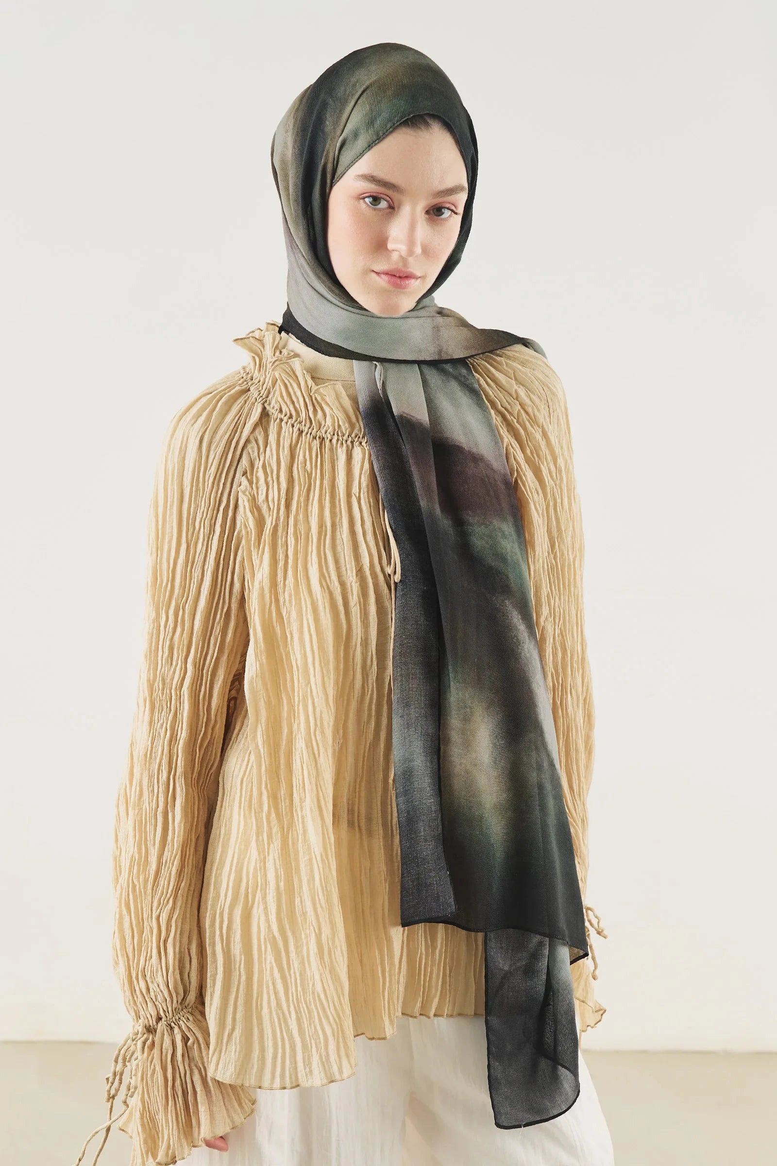Pure Flow Soft Viscose Shawl Black