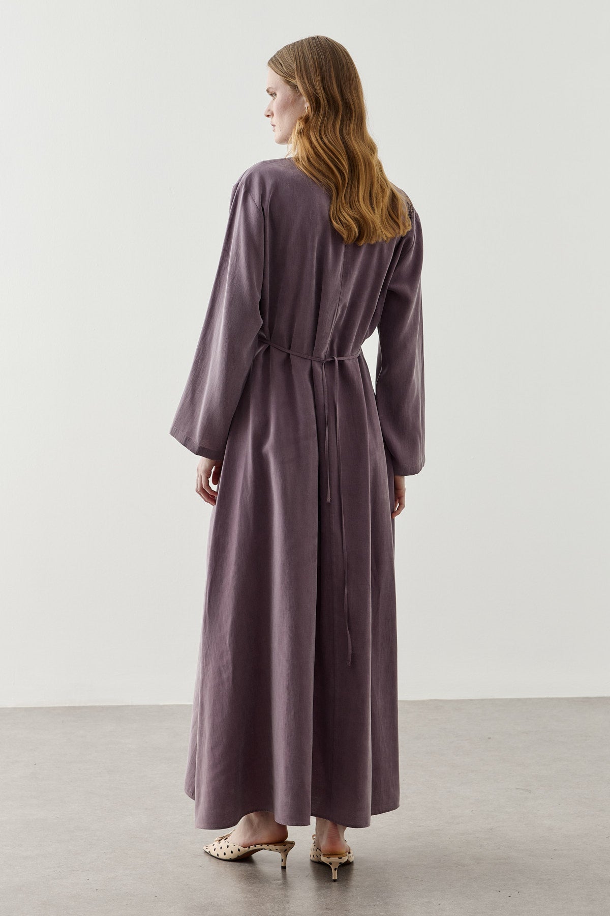 Asymmetrical Modal Dress Dusty Rose