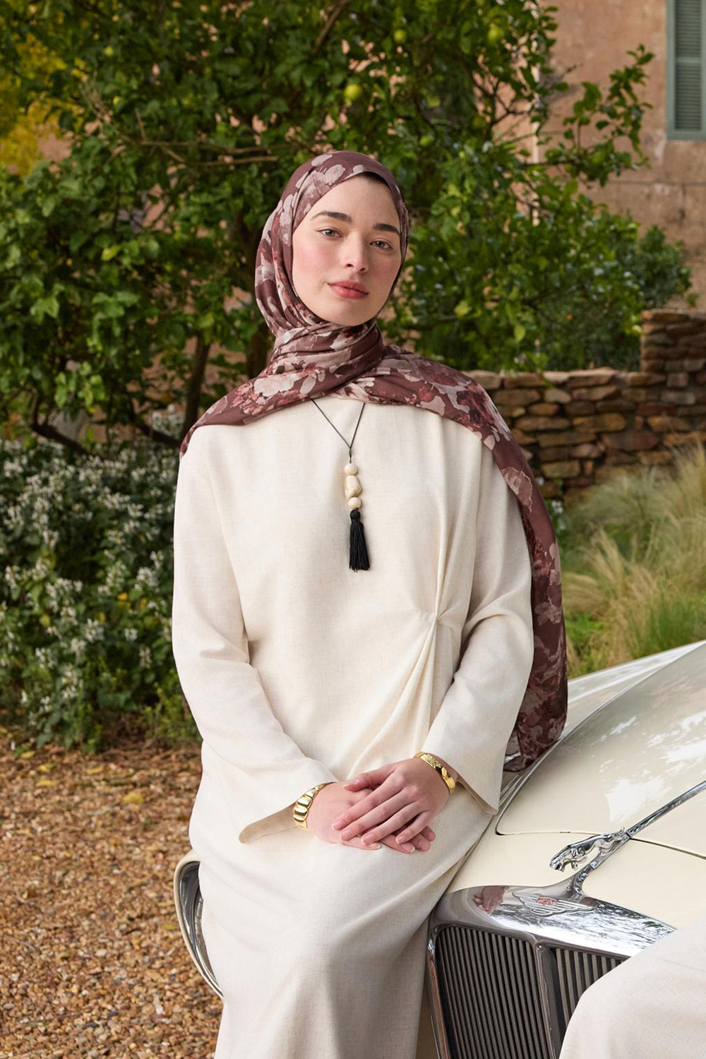 Deluxe Summer Flow Shawl Brown