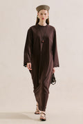 Embroidered Relaxed Dress Black