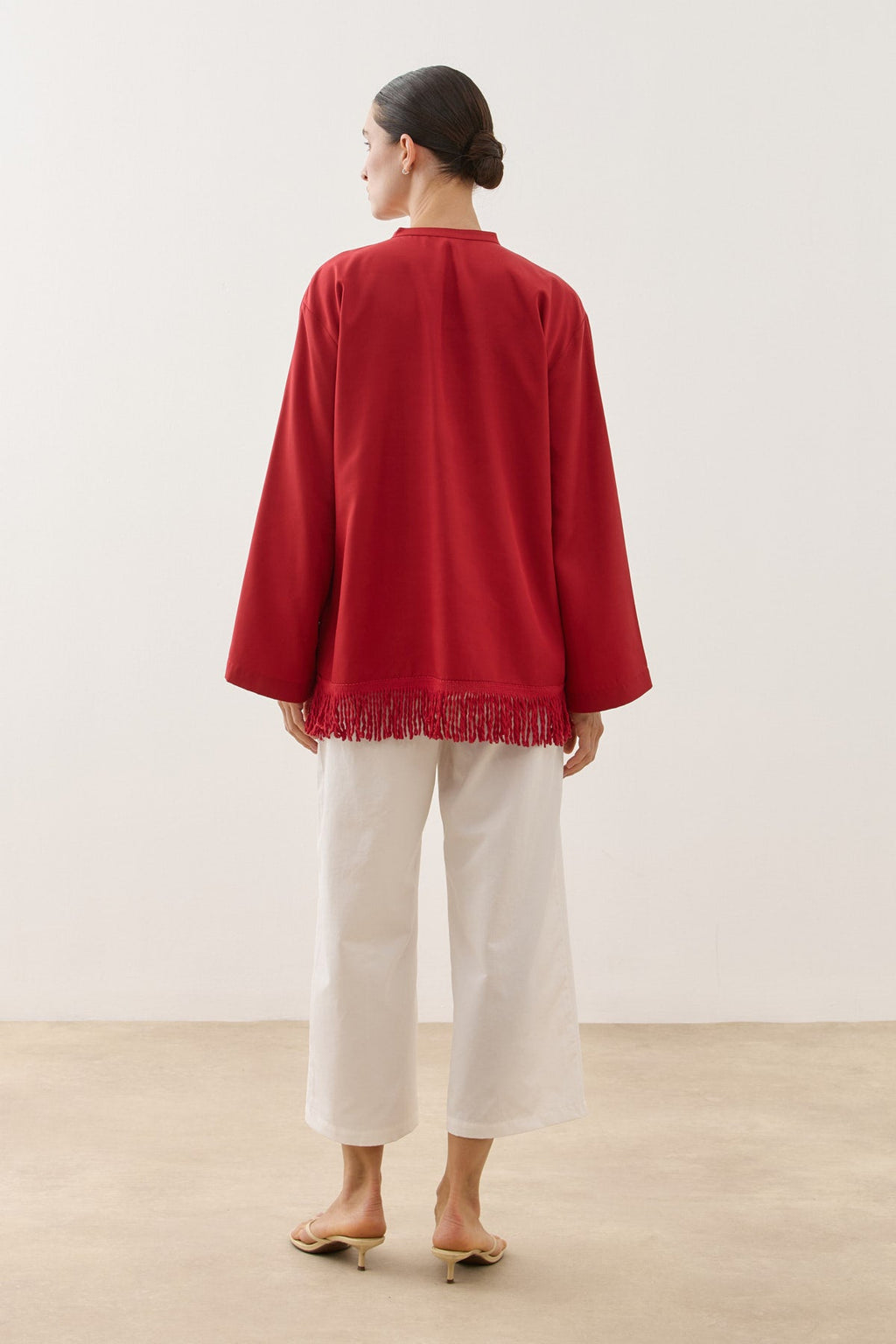 Fringed Tencel Shirt
