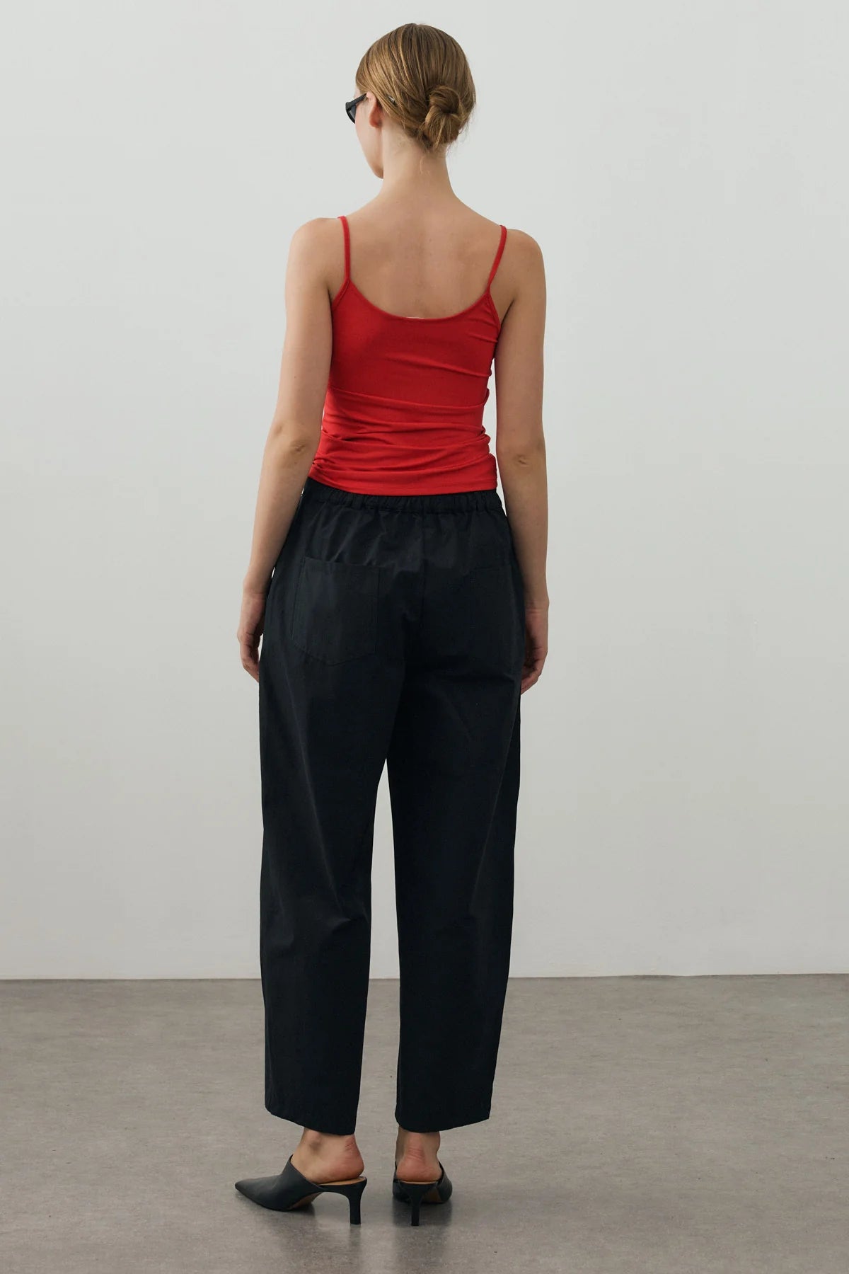Chino-Style Pants Black